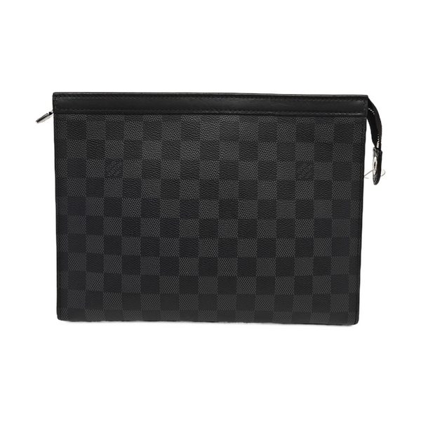 Pochette Voyag MM Damier Graphite Coated Canvas Gray