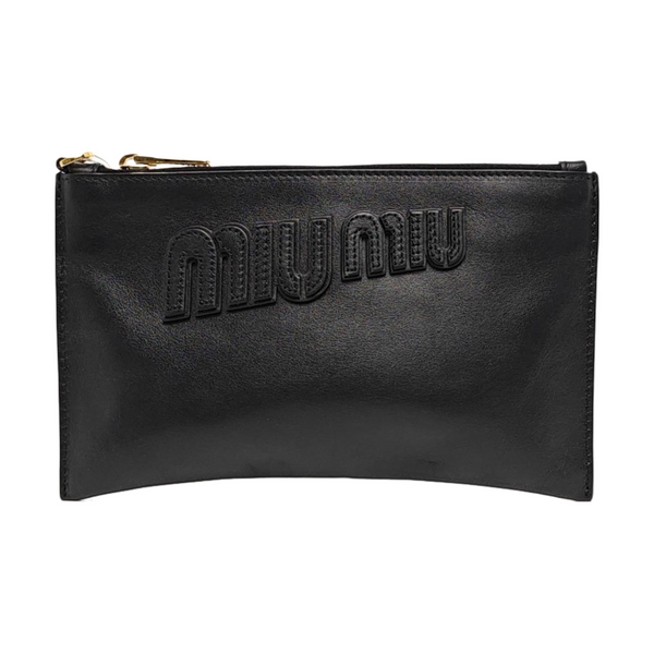 Calfskin Clutch Black