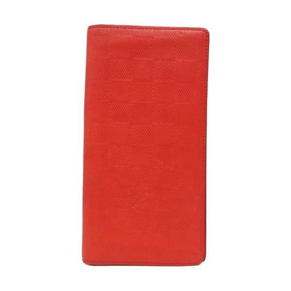 BRAZZA Damier Calfskin Red Wallet