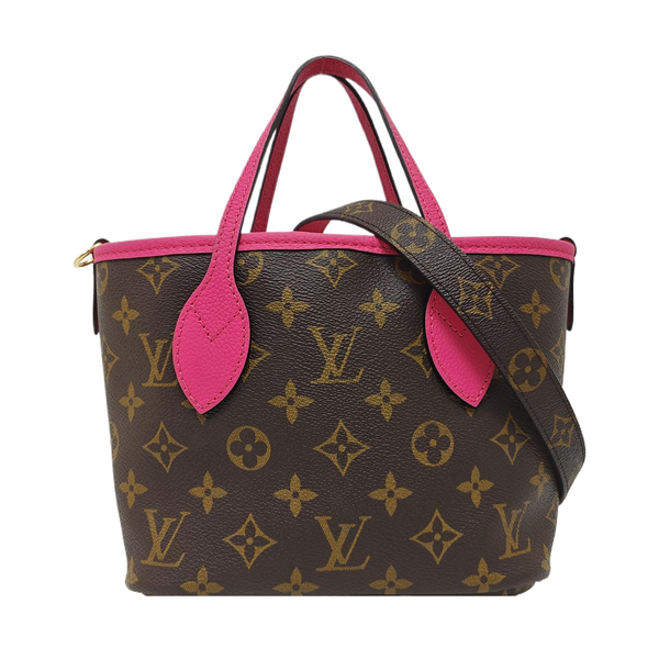 NEVERFULL INSIDE OUT BB Monogram Calfskin Red