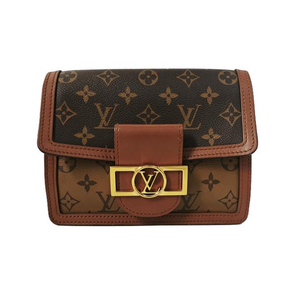 DAUPHINE Mini Monogram Coated Canvas Brown