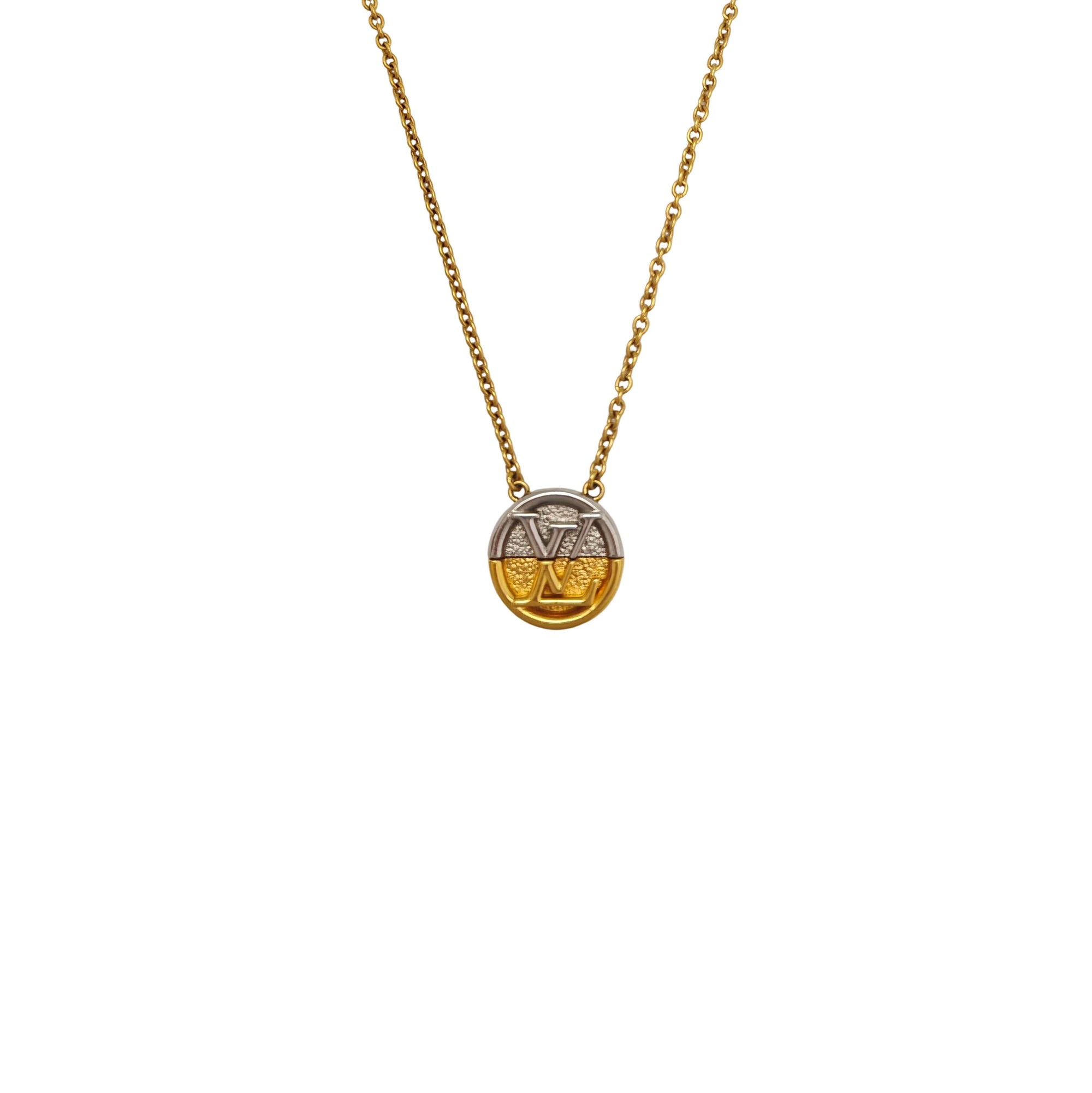 L TO V Metal Gold Necklace