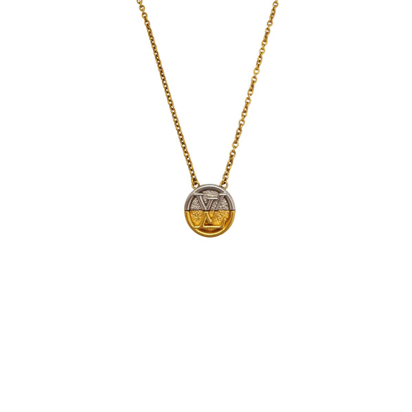 L TO V Metal Gold Necklace