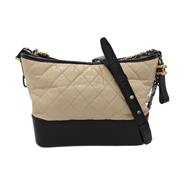 GABRIELLE Medium Quilted Calfskin Pink