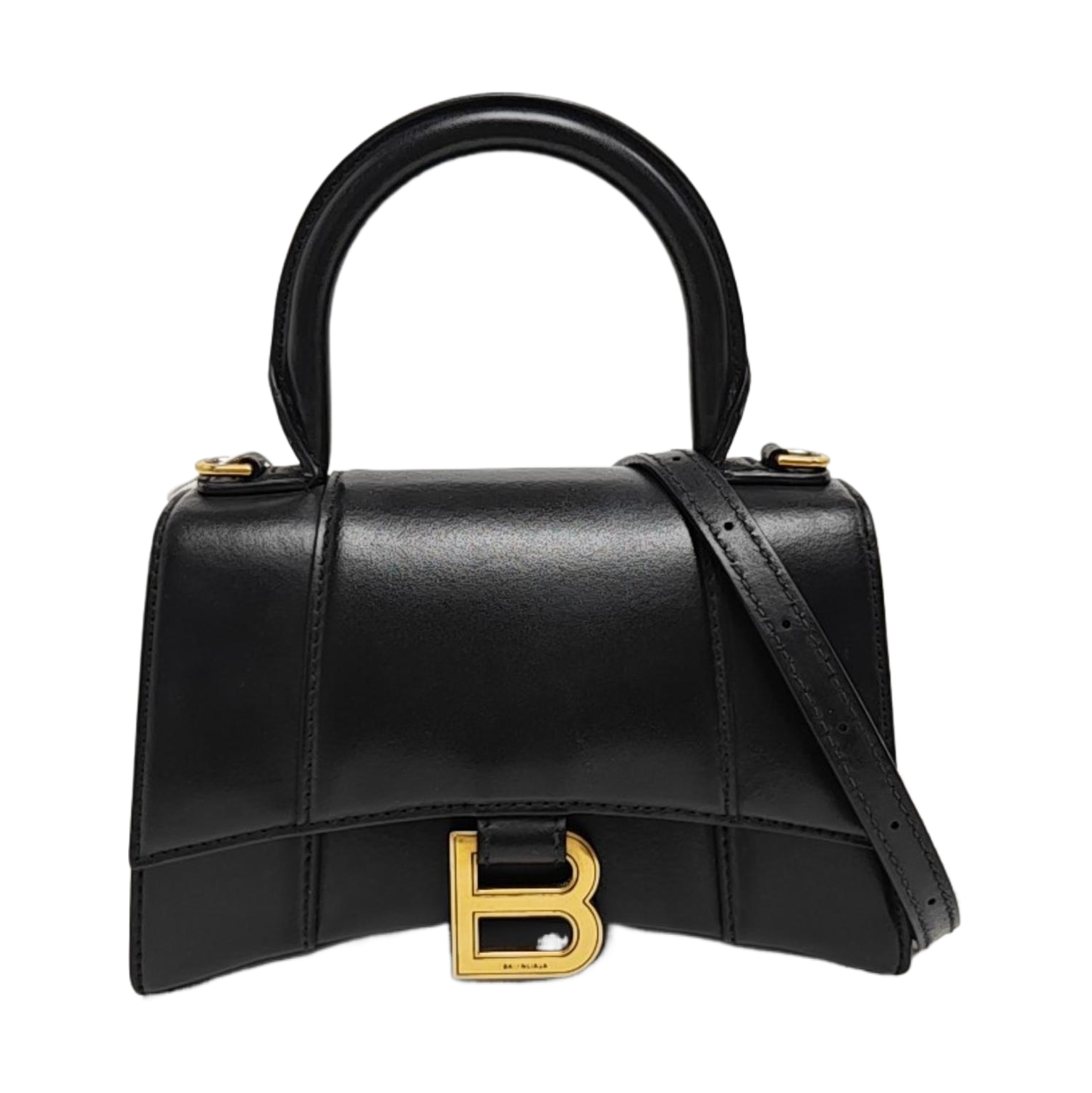Hourglass S Calfskin Black