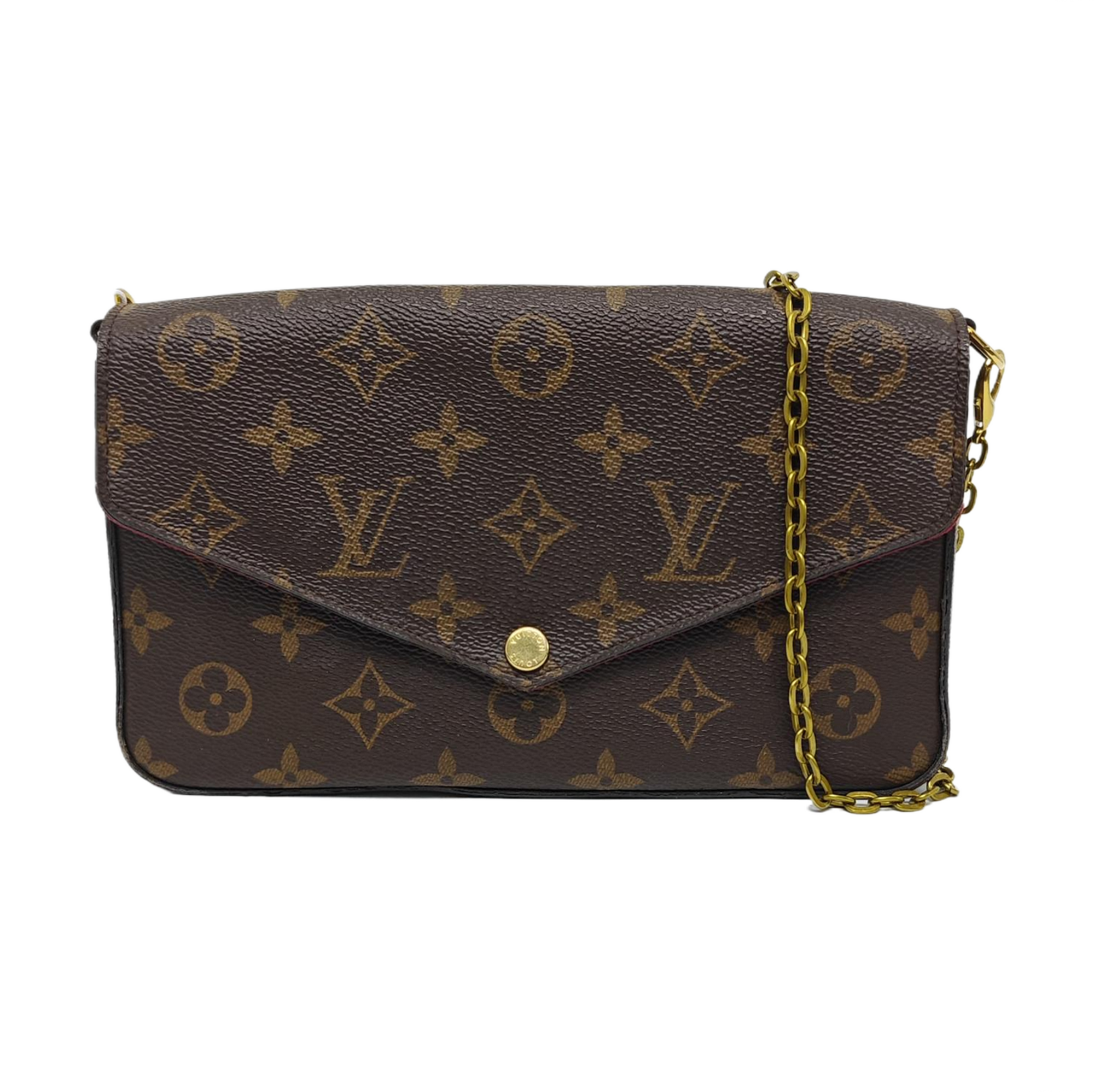 FÉLICIE Monogram Coated Canvas Brown