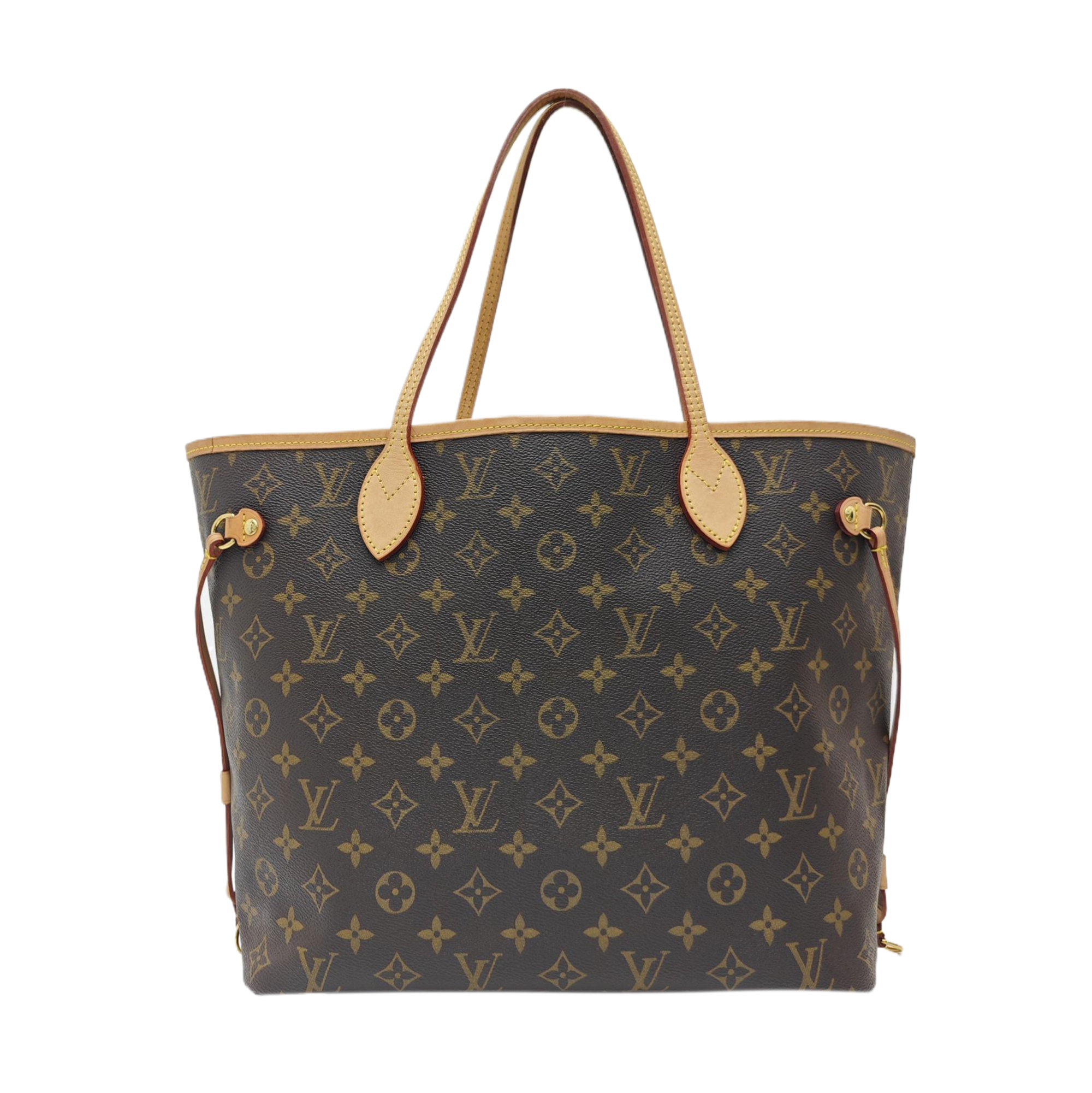 NEVERFULL MM Monogram Coated Canvas Brown