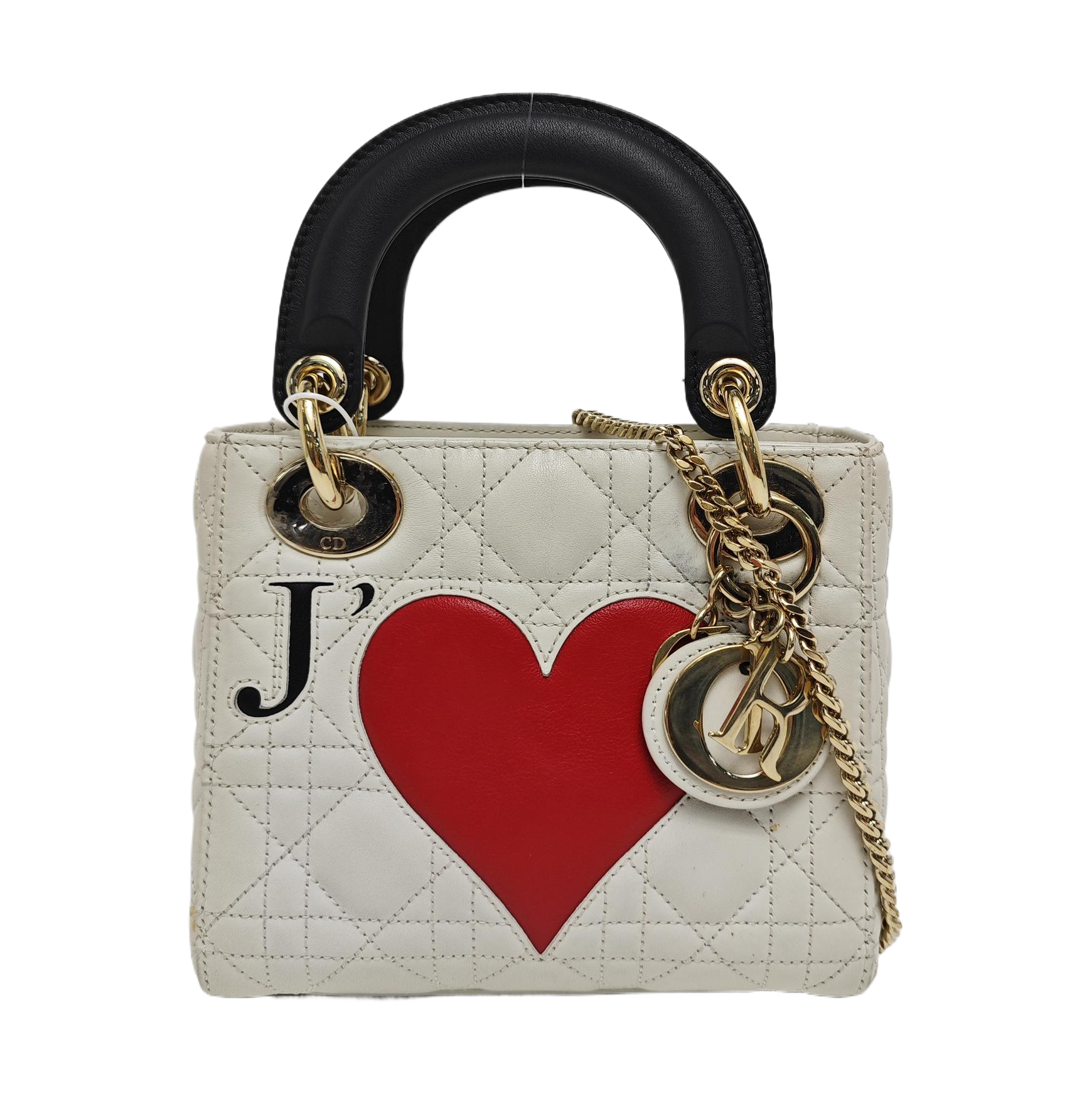 Lady Dior Mini Cannage Lambskin White