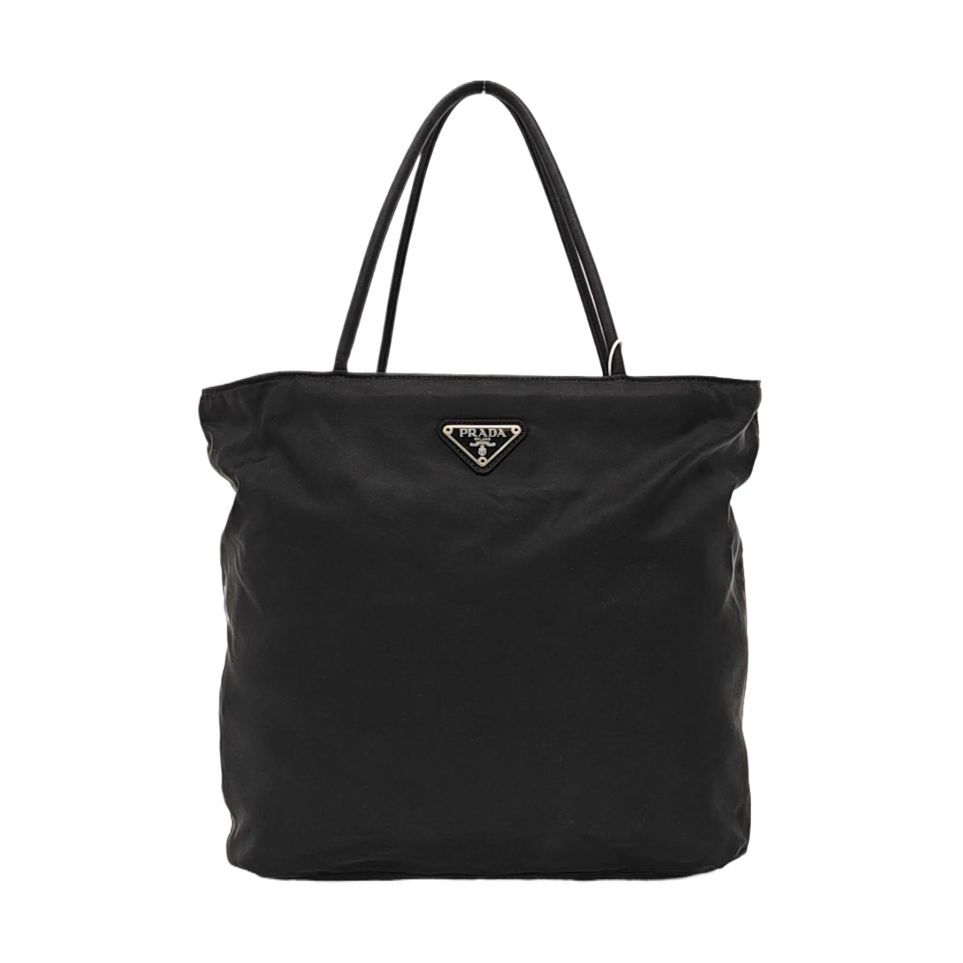 Nylon Top Handle Bag Black