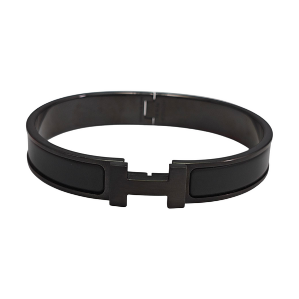 Clic Clac H Metal Black Bangle
