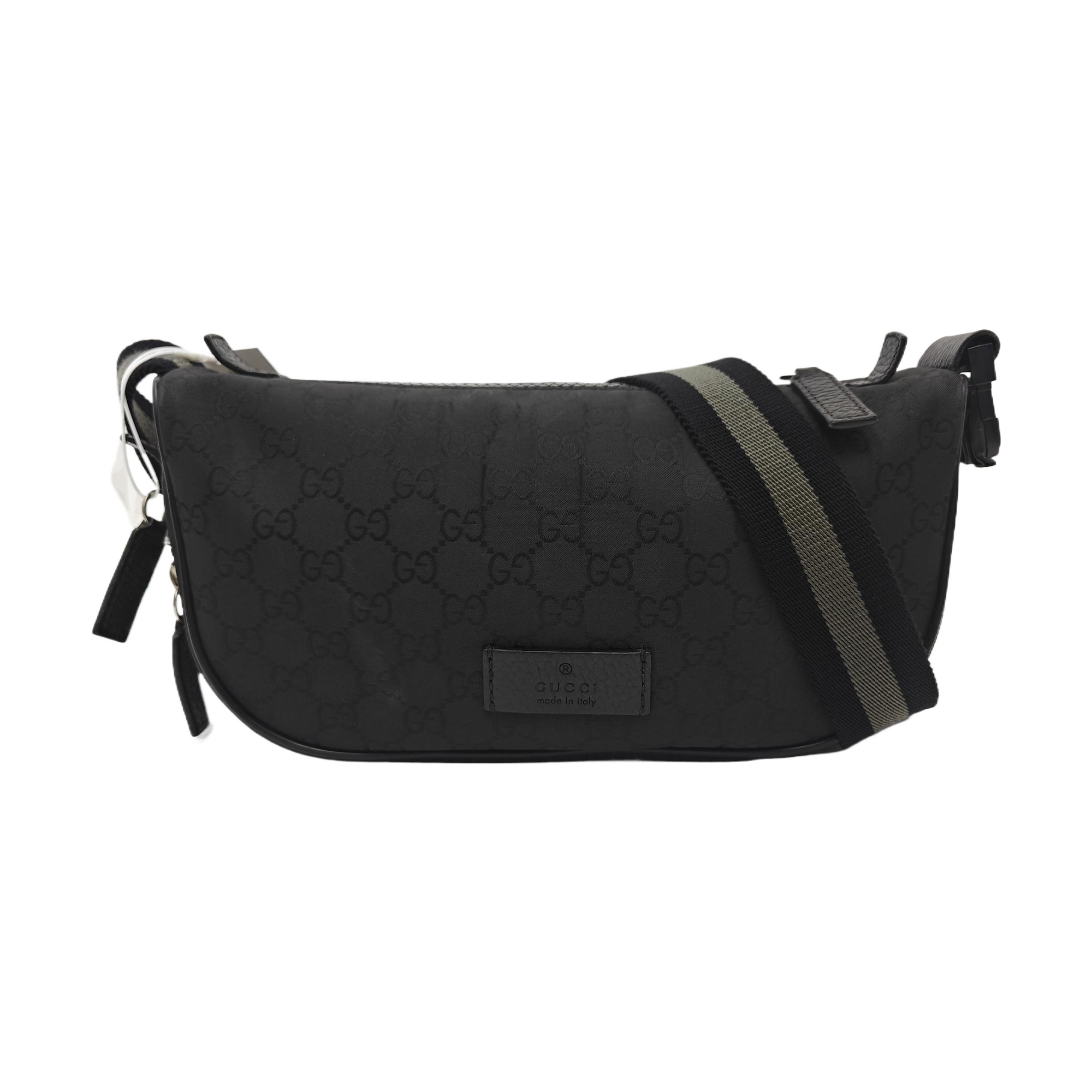 Monogram Canvas Crossbody Bag Black