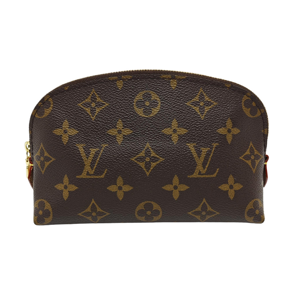 COSMETIC PM Monogram Coated Canvas Brown