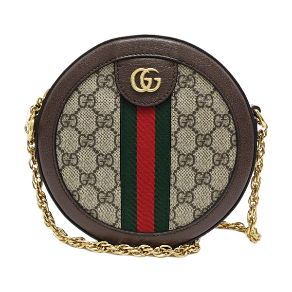 Authenticated pre-owned  Ophidia Mini Monogram Coated Canvas Beige - Shoulder Bag at Looply