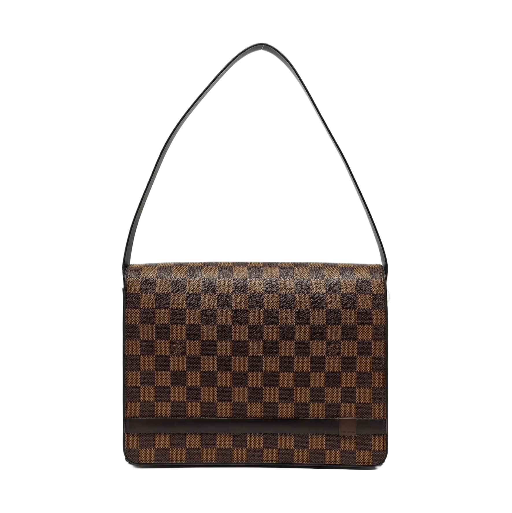 TRIBECA Damier Ebene Coated Canvas Brown