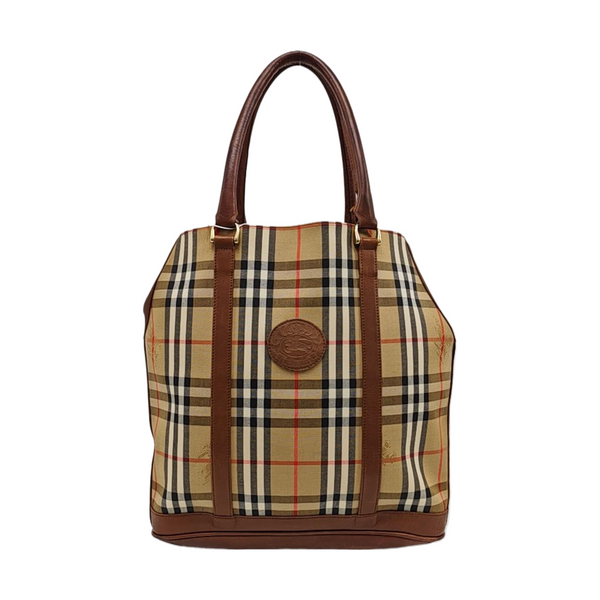 Canvas Top Handle Bag Brown