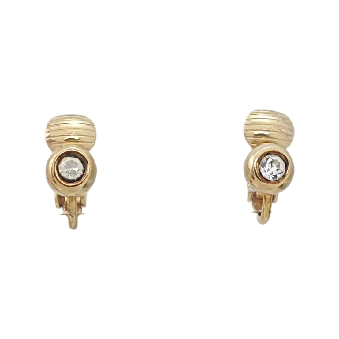 Metal Gold Clip On Earrings