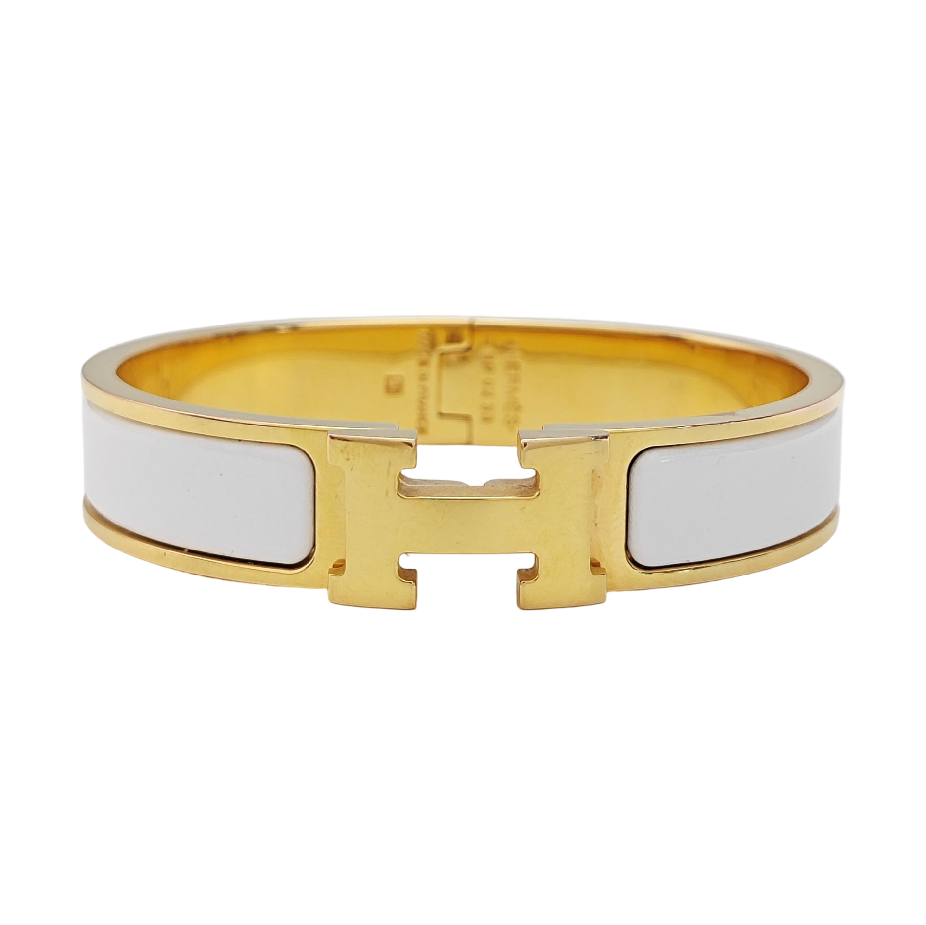 Clic H Metal Gold Bangle