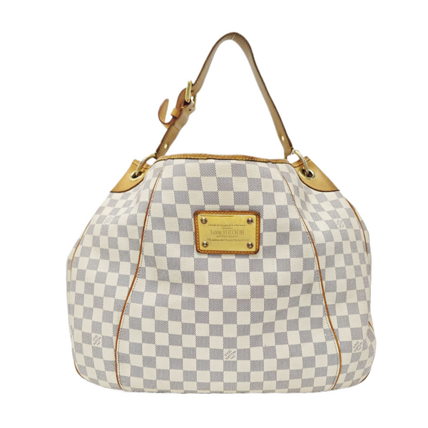 GALLIERA GM Damier Azur Coated Canvas White