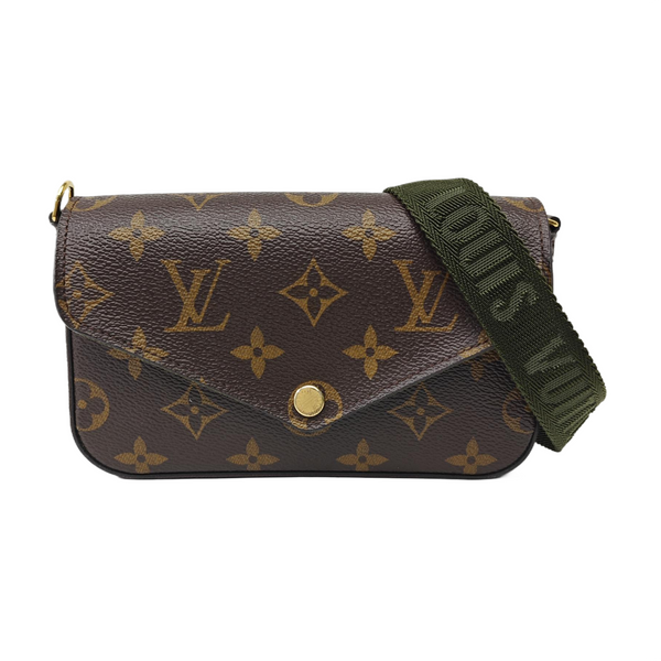 FÉLICIE Monogram Coated Canvas Brown