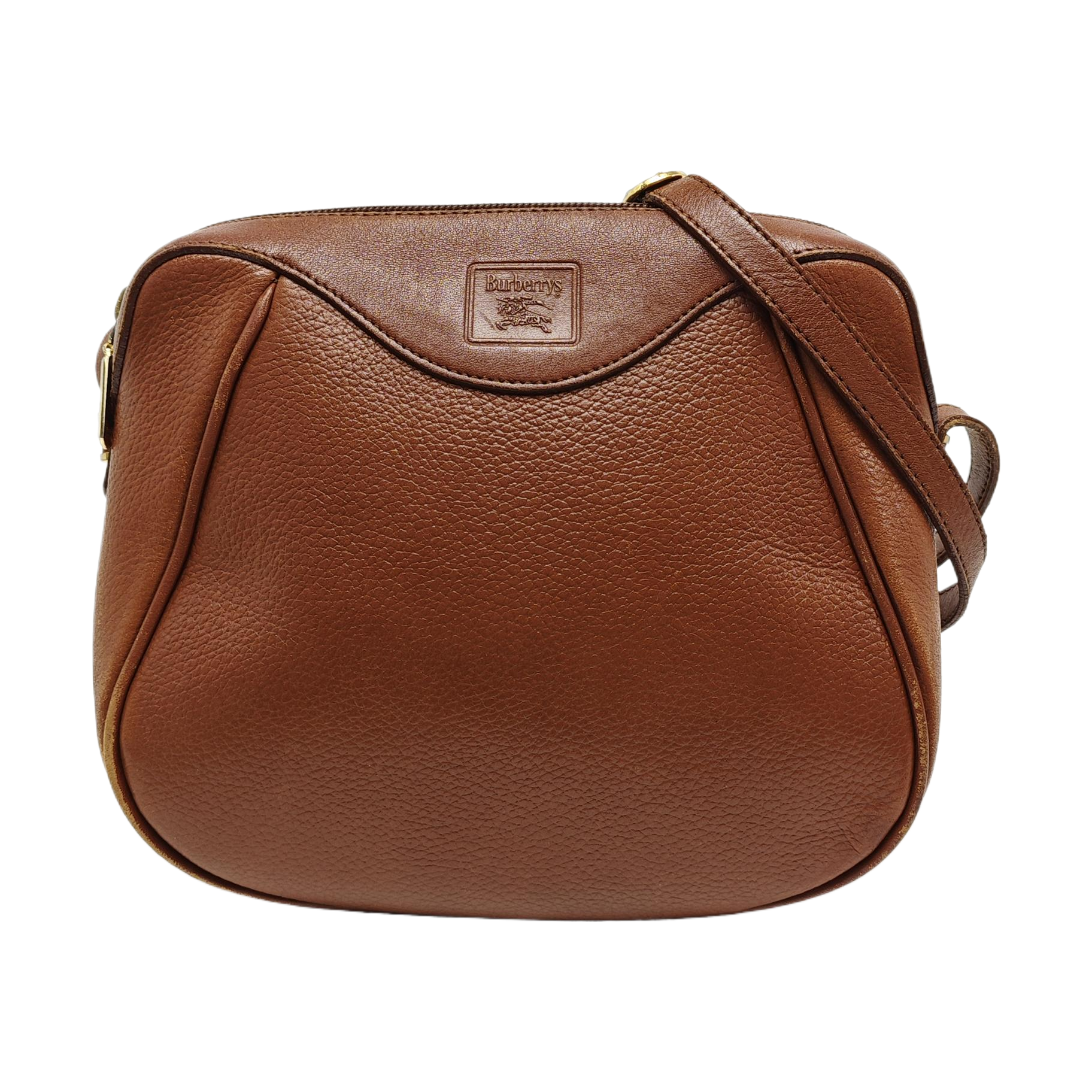 Calfskin Crossbody Bag Brown