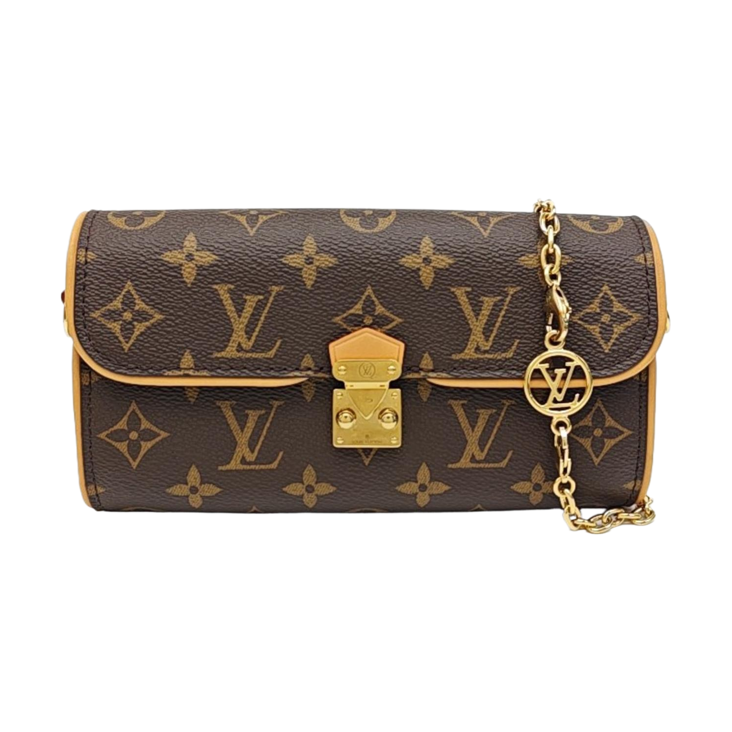 Pochette Camille Monogram Coated Canvas Brown