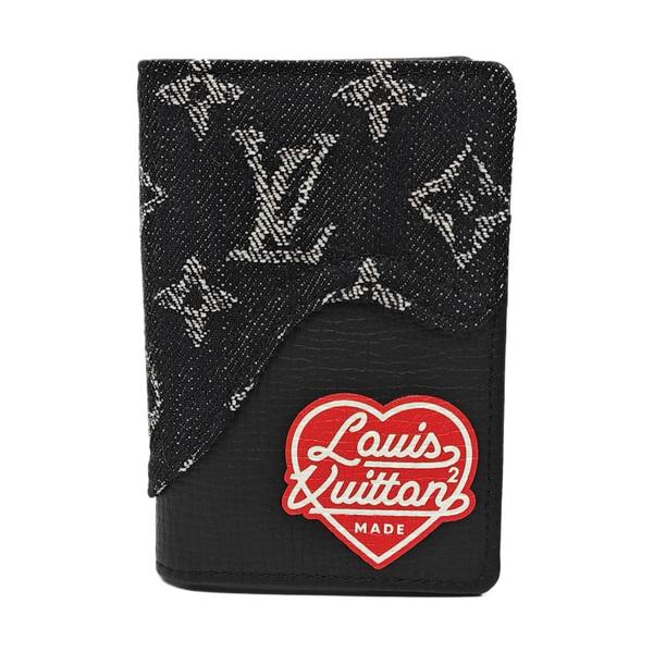 Monogram Calfskin Card Holder Black