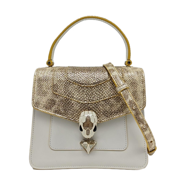 SERPENTI FOREVER Calfskin White