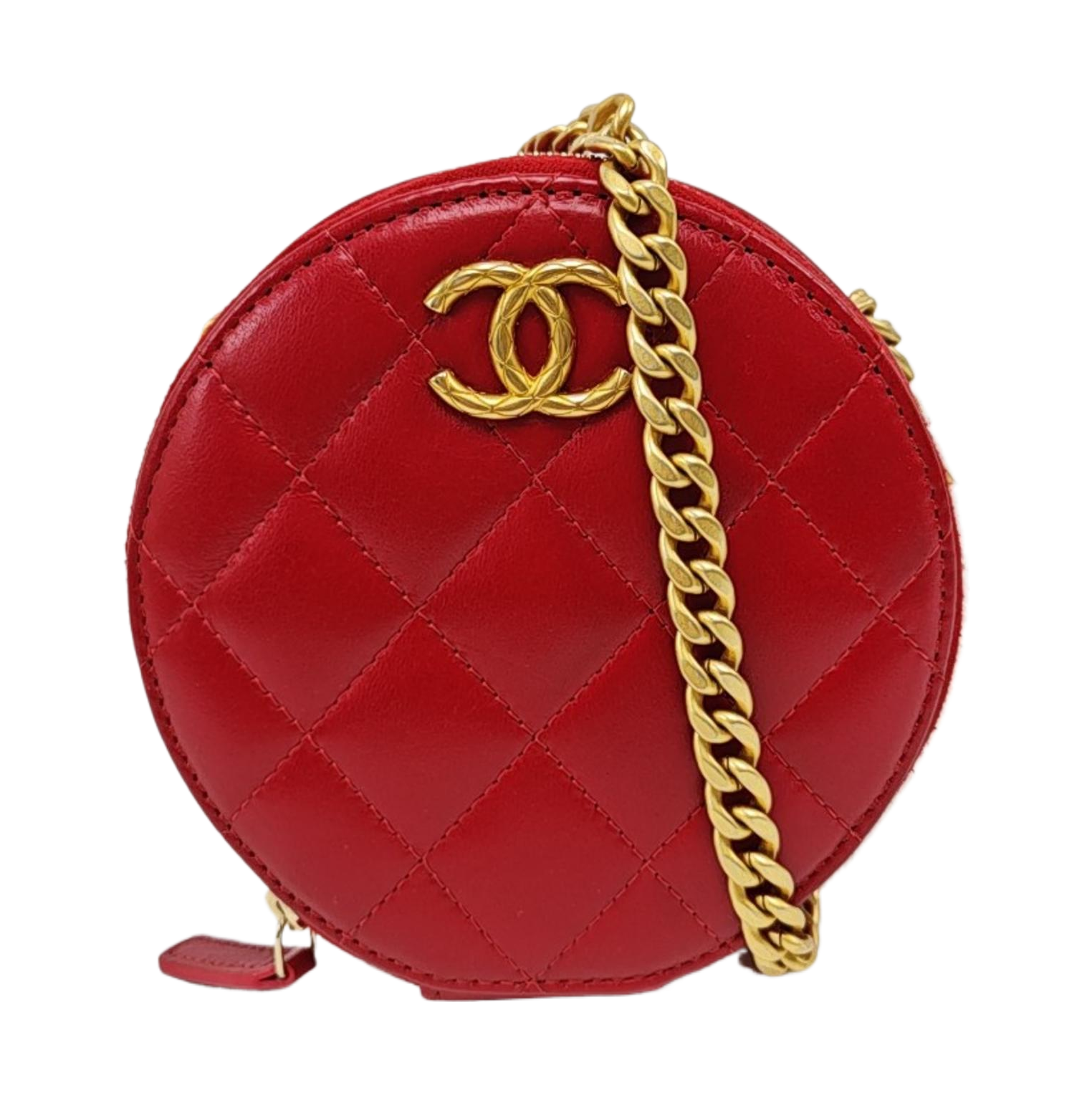 22K Quilted Lambskin Red