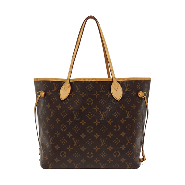 NEVERFULL MM Monogram Coated Canvas Brown