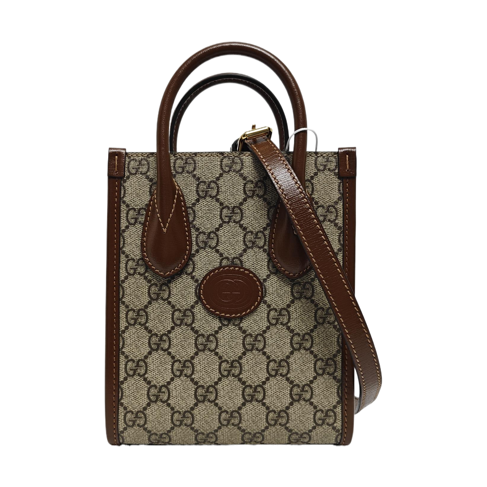 Retro Mini Monogram Coated Canvas Beige