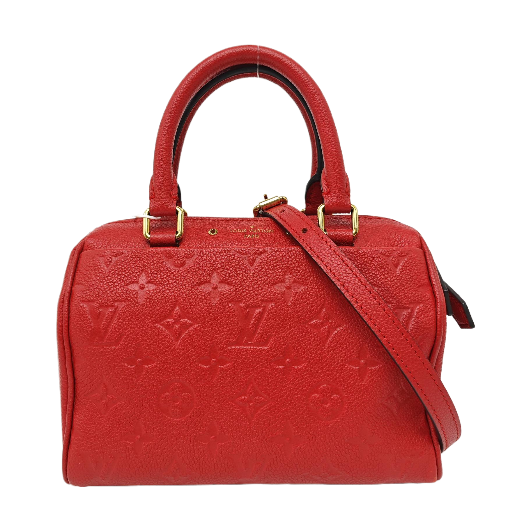 SPEEDY 20 Monogram Calfskin Red