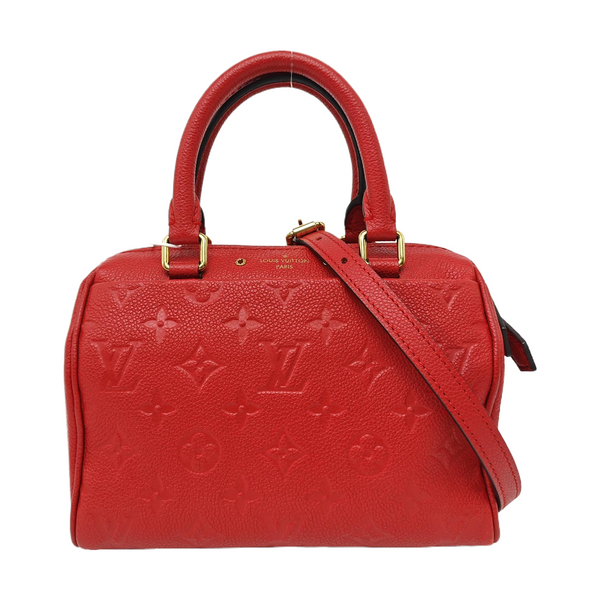 SPEEDY 20 Monogram Calfskin Red