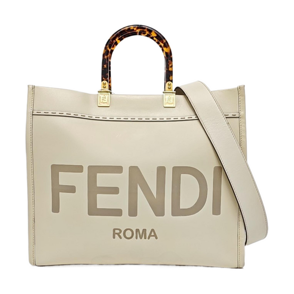 Sunshine Medium Calfskin White
