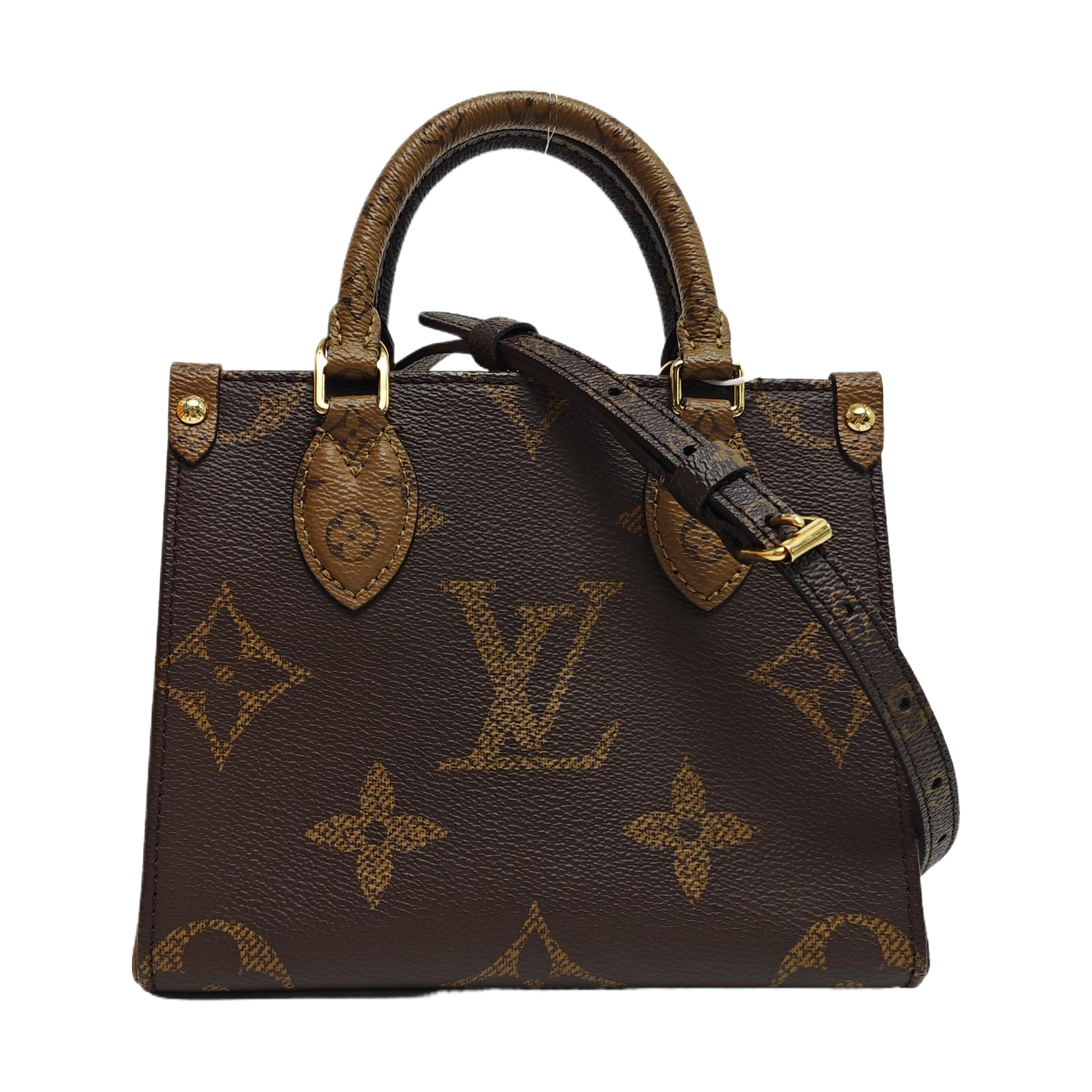 ONTHEGO BB Monogram Coated Canvas Brown