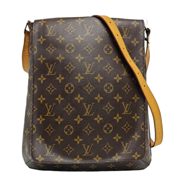 MUSETTE TANGO Monogram Coated Canvas Brown