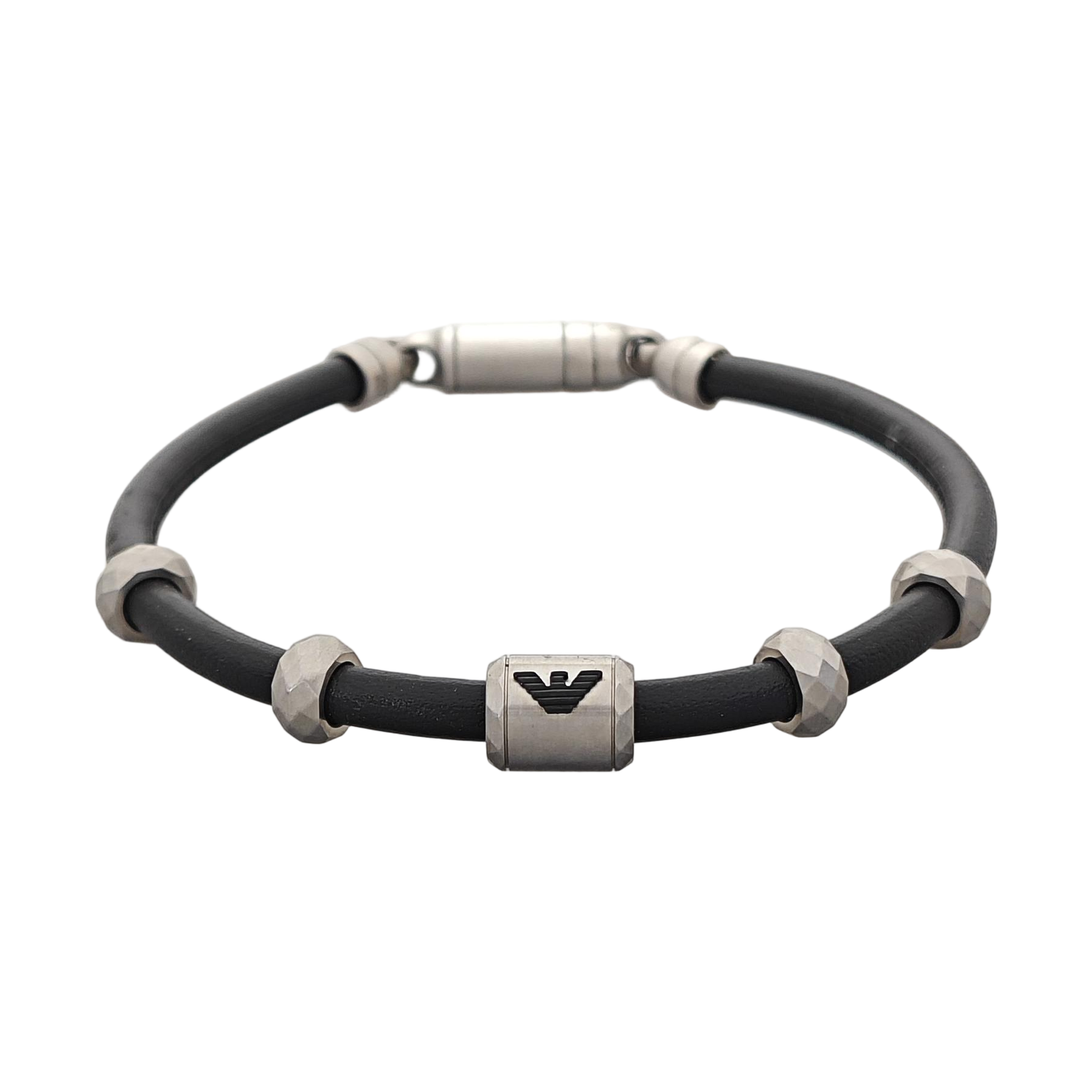Leather Black Bangle