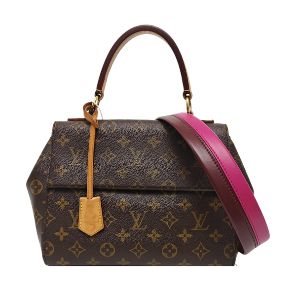 CLUNY PM Monogram Coated Canvas Brown