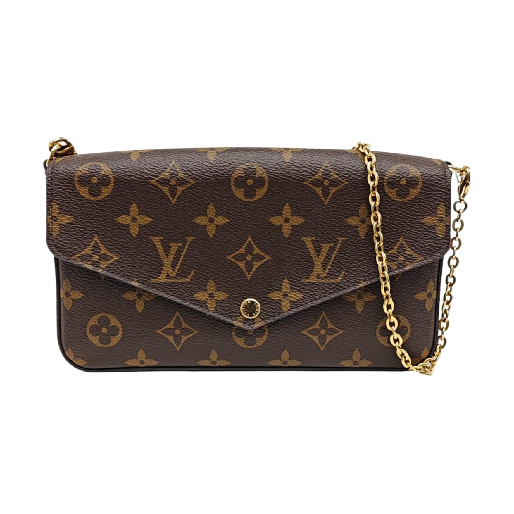 FÉLICIE Monogram Coated Canvas Brown