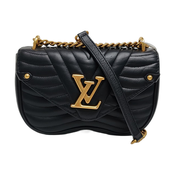 NEW WAVE PM Quilted Calfskin Black
