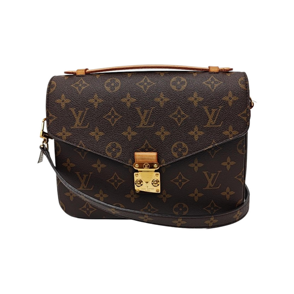 MÉTIS MM Monogram Coated Canvas Brown