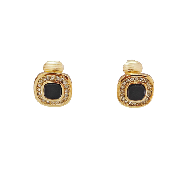 Metal Gold Clip On Earrings