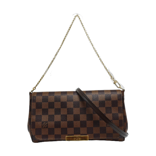 FAVORITE PM Damier Ebene Coated Canvas Brown