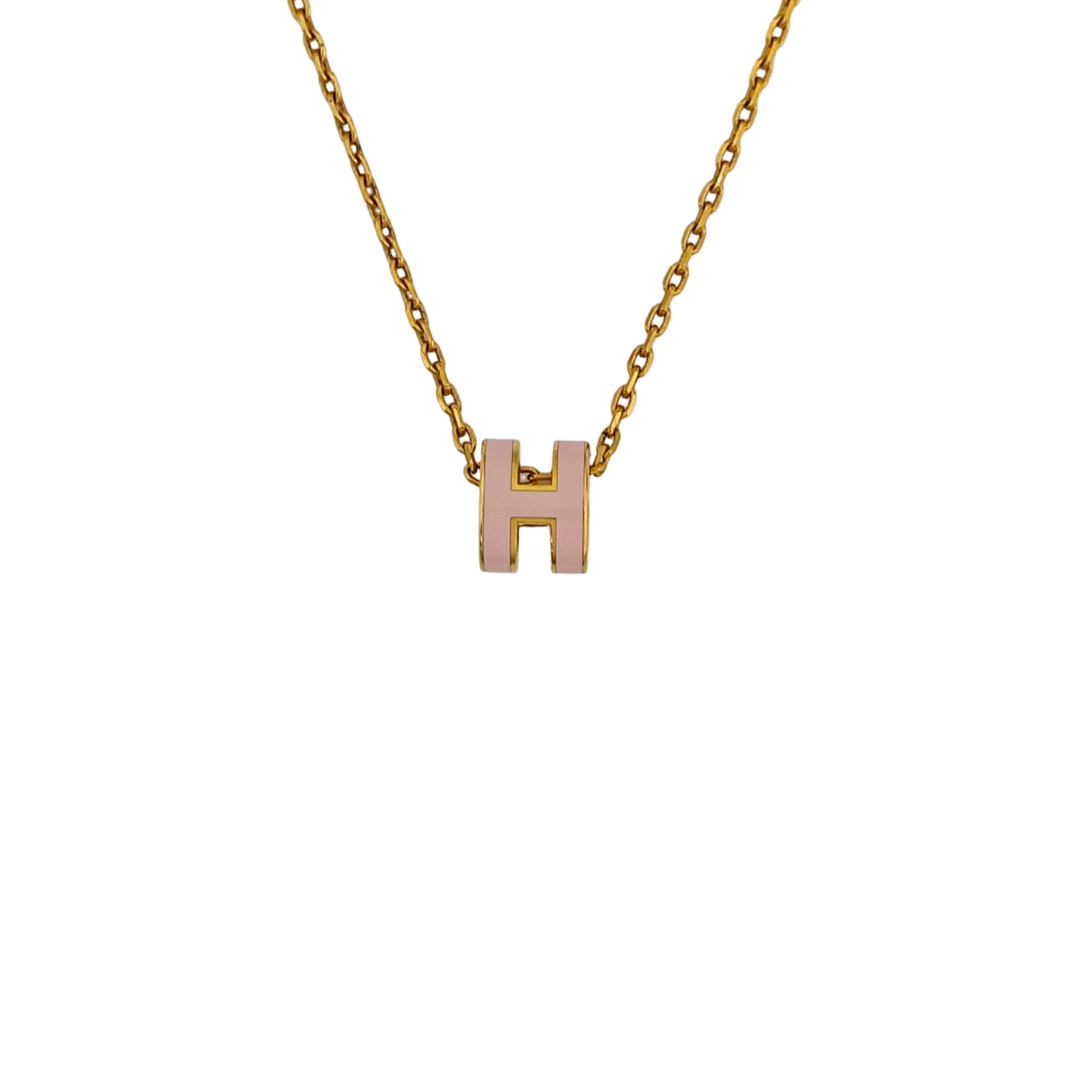 Pop H Metal Gold Necklace