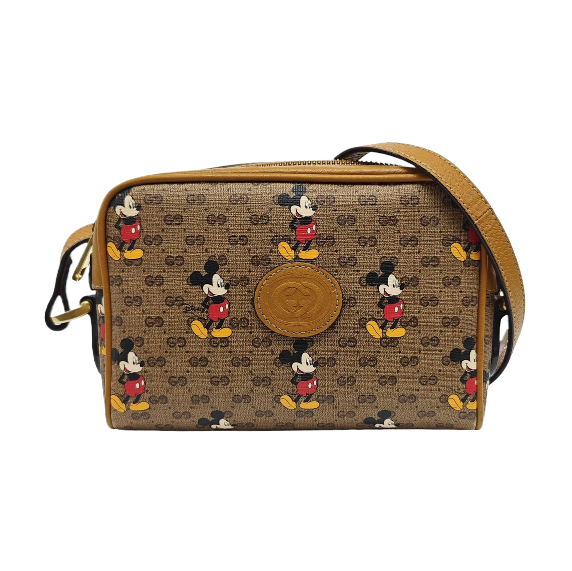 Disney X Gucci Mini Monogram Coated Canvas Brown