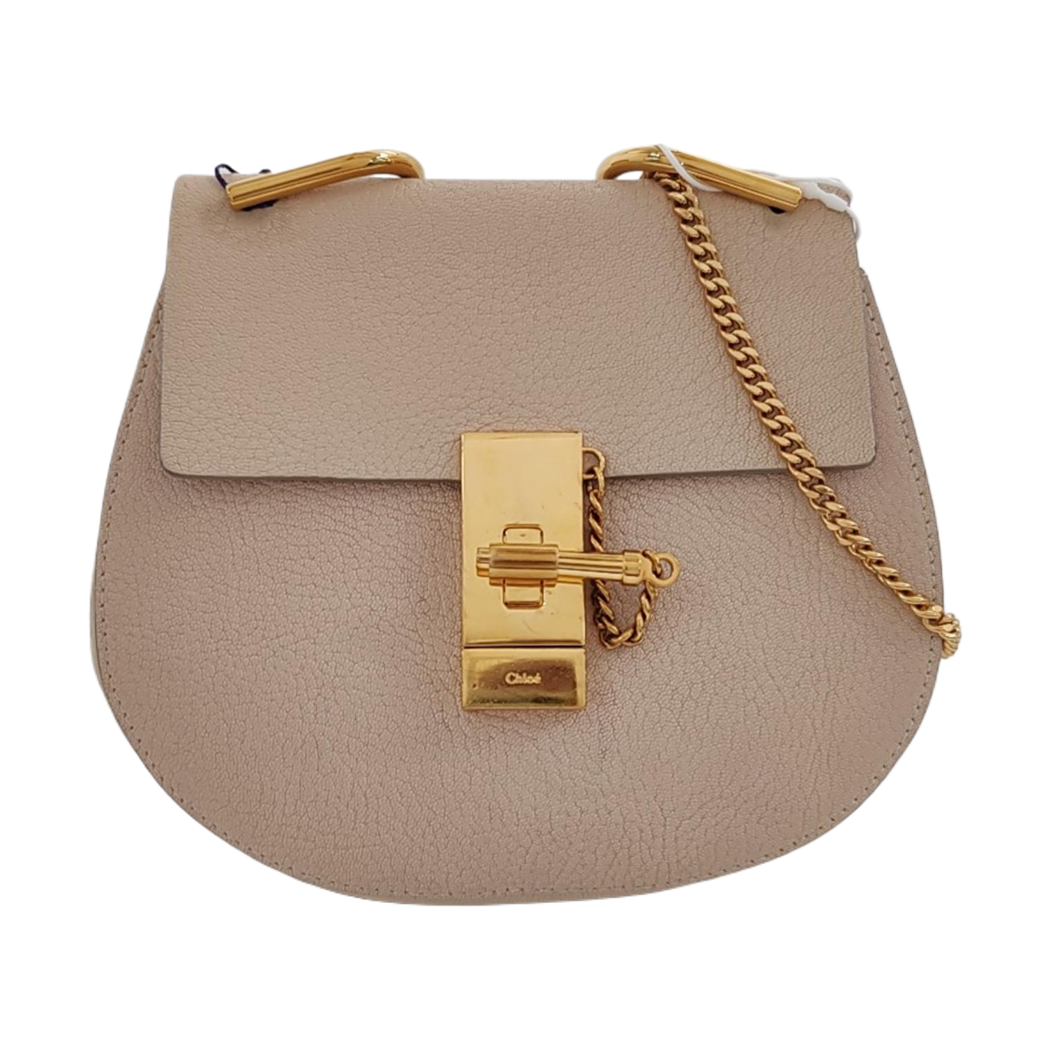 Authenticated pre-owned  Drew Mini Calfskin Beige - Shoulder Bag at Looply