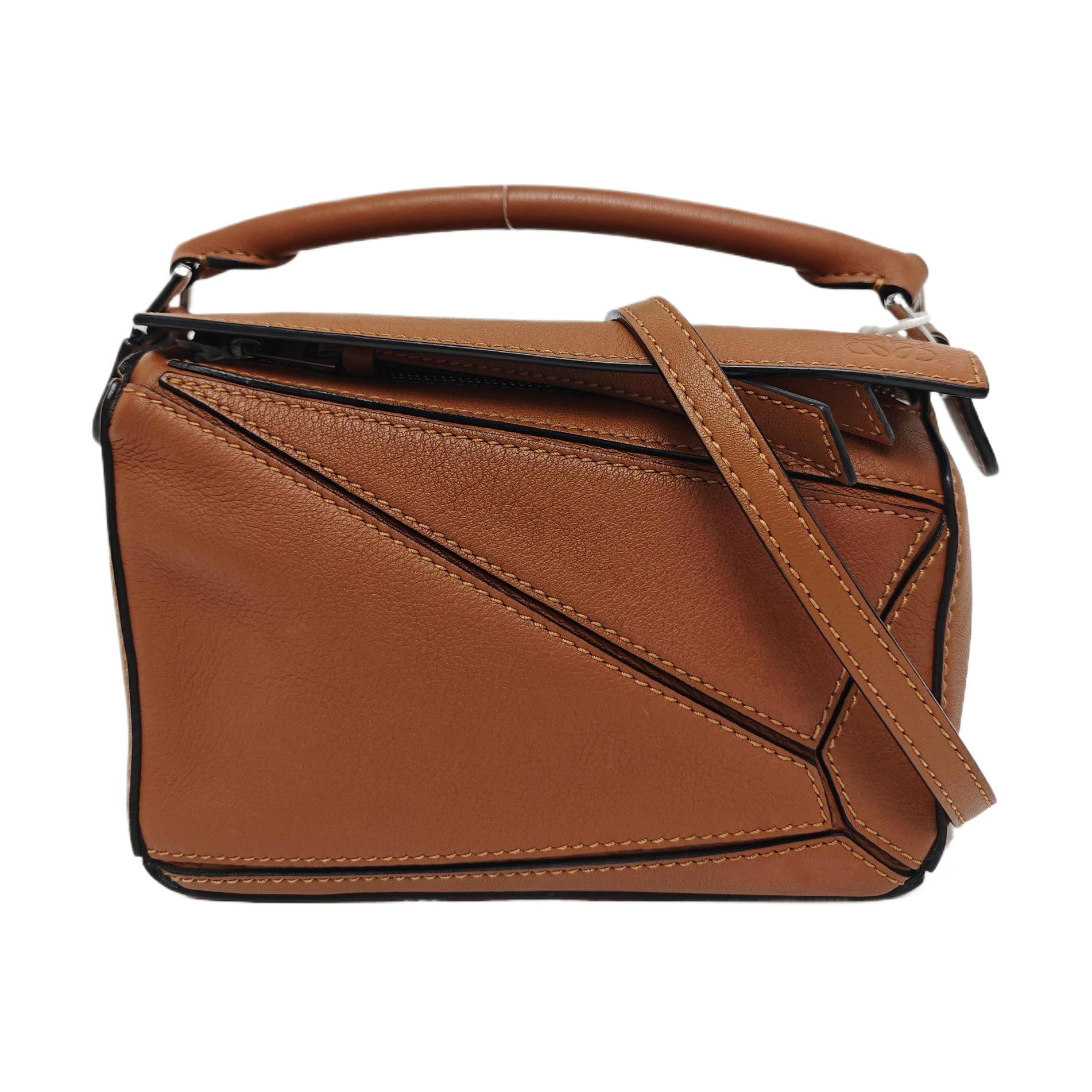 Puzzle Mini Calfskin Brown