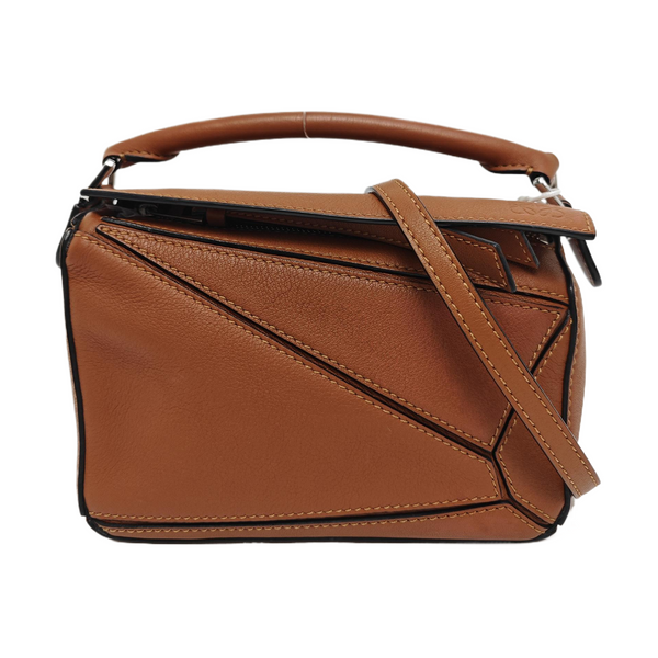 Puzzle Mini Calfskin Brown