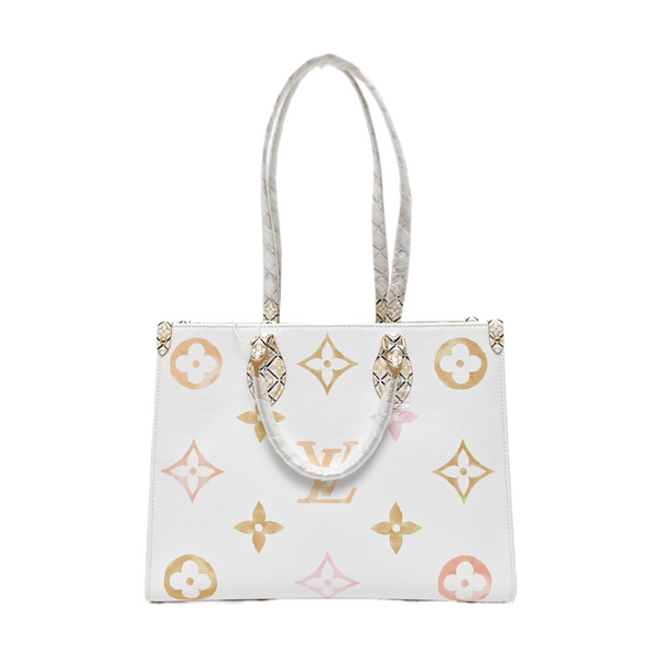 ONTHEGO MM Monogram Coated Canvas White