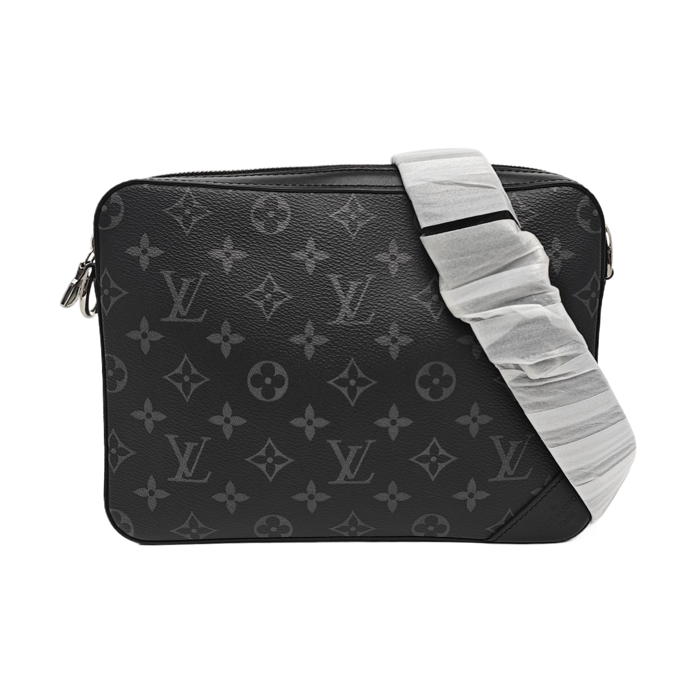 TRIO Monogram Coated Canvas Gray