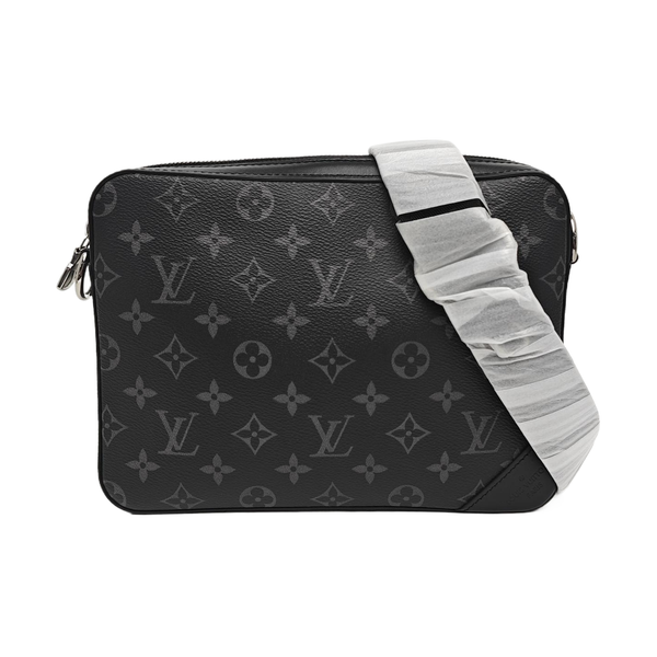 TRIO Monogram Coated Canvas Gray
